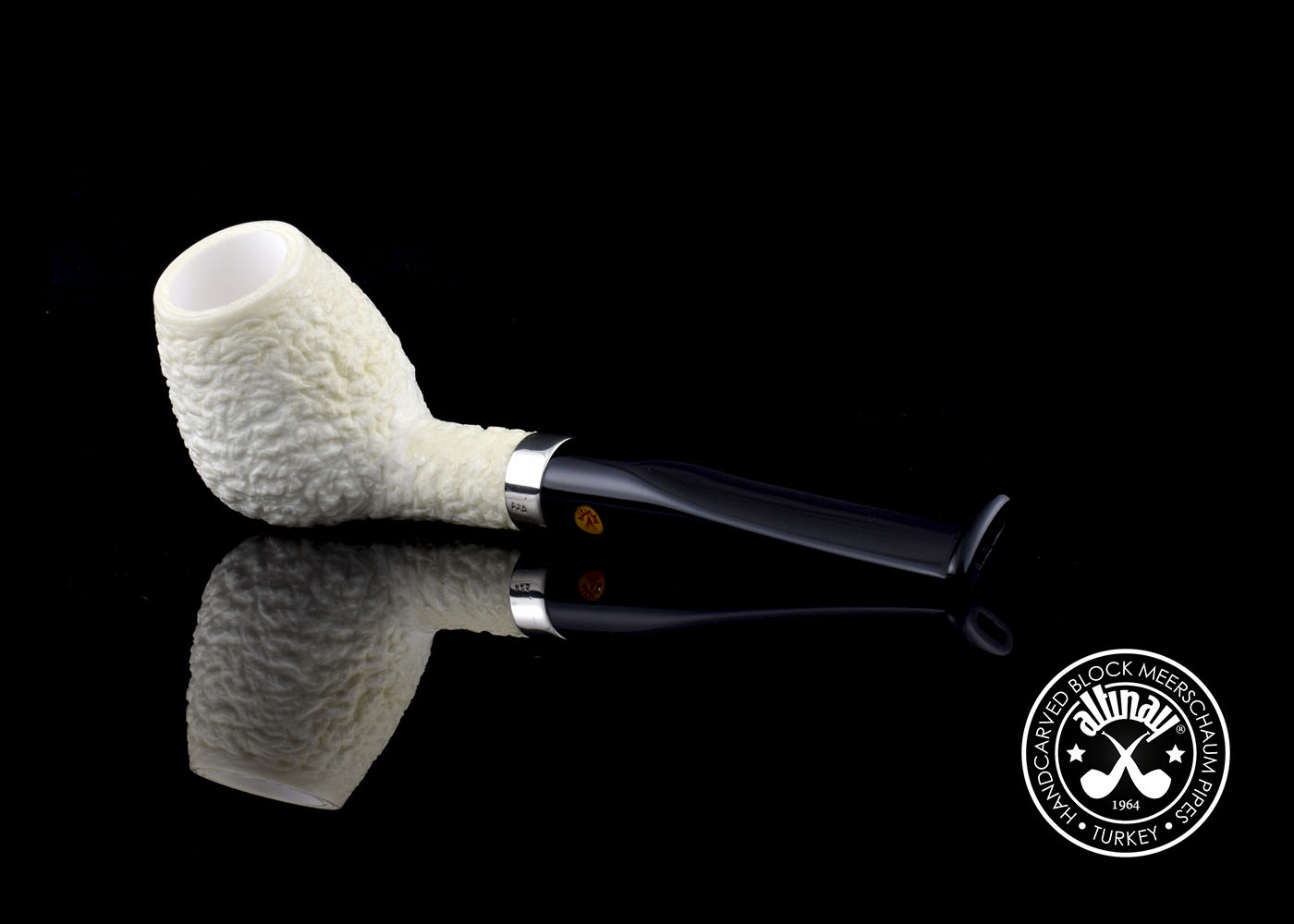 altinay-classic-billiard-meerschaumpfeife-mit-silberring-glatt image 5