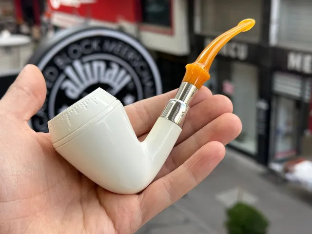 altinay-rhodesian-silber-spigot-tabakpfeife-meerschaum image 1