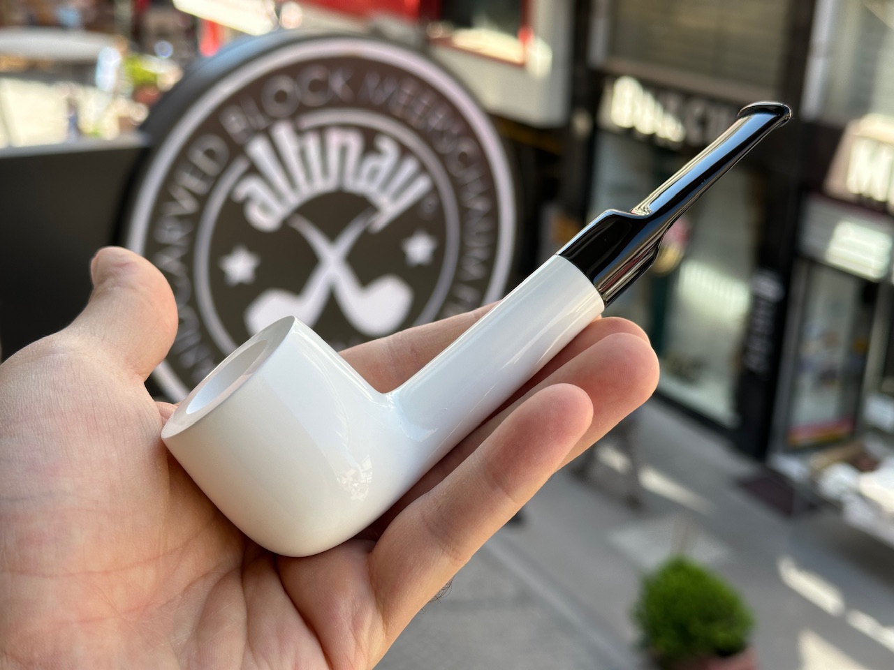 altinay-classic-lovat-meerschaumpfeife-natur-lange-holmform image 1
