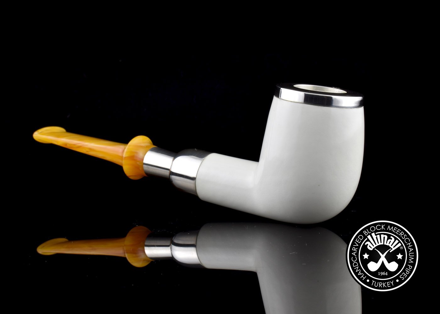 altinay-spigot-army-billiard-meerschaumpfeife-silberkappe-2 image 5