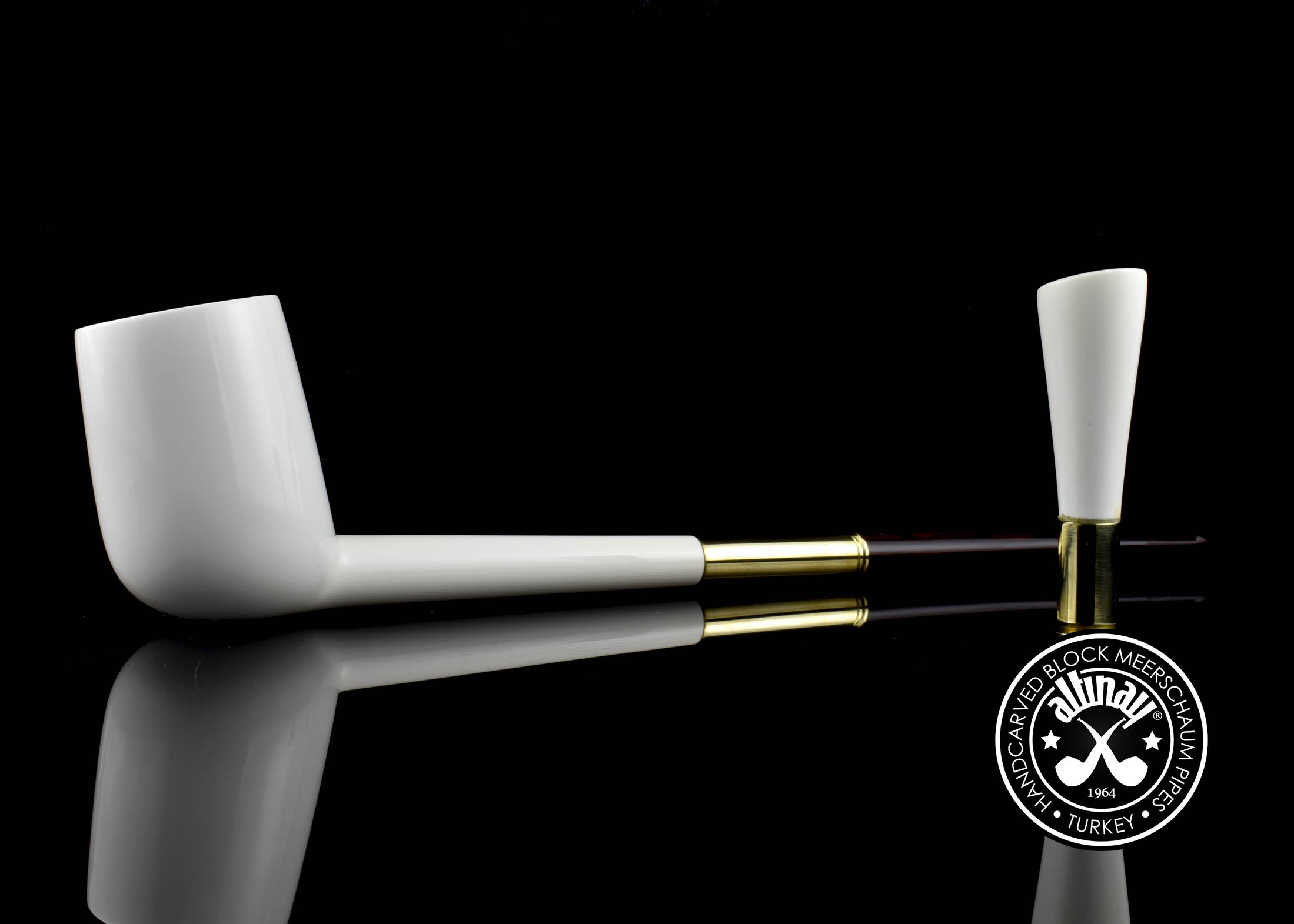 altinay-classic-bullet-shank-billiard-meerschaumpfeife-set-mit-etui image 2