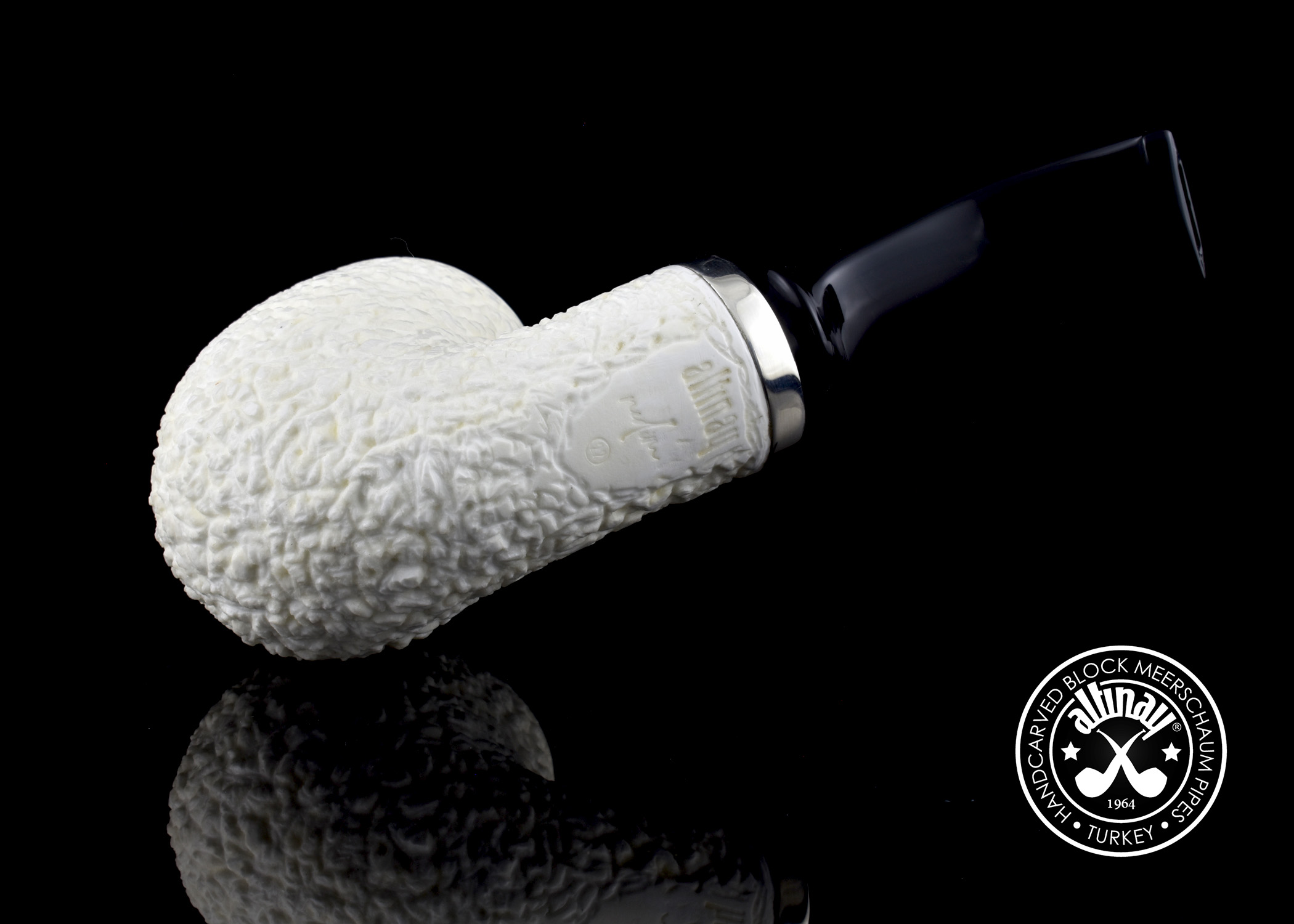 altinay-reverse-calabash-45385-meerschaumpfeife-bent-billiard-rustiziert image 3