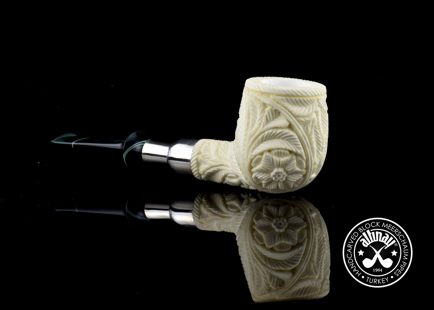 altinay-spigot-billiard-silver-meerschaumpfeife-gerade image 3