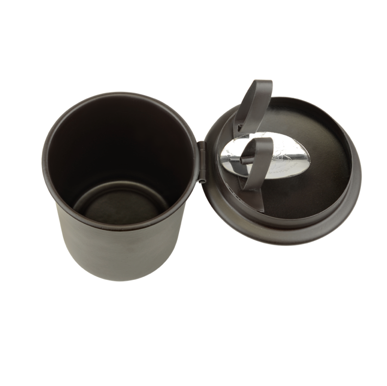 stinky-zigarren-aschenbecher-auto-braun-mit-federclip image 2