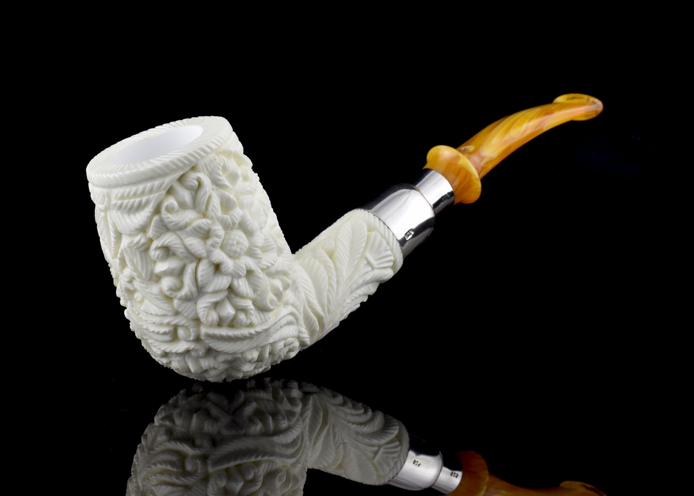 altinay-spigot-xl-billiard-meerschaumpfeife-silber-gro image 7
