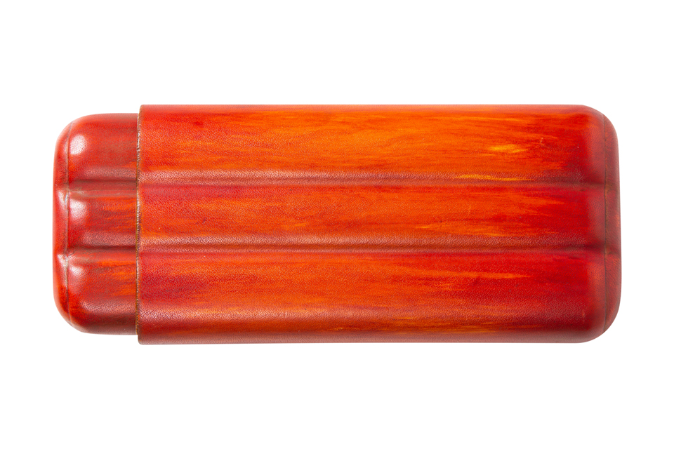 casdagli-cigar-holders-orange-zigarrenetui-leder-1er image 2