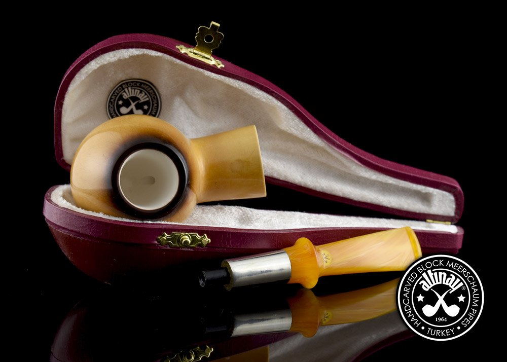 altinay-lee-van-cleef-calcined-brandy-meerschaum-pfeife-silberring image 5