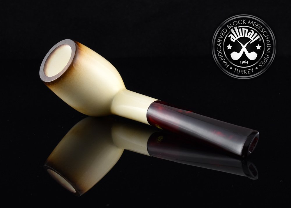 altinay-calcined-billiard-meerschaumpfeife-silbereinlage image 5