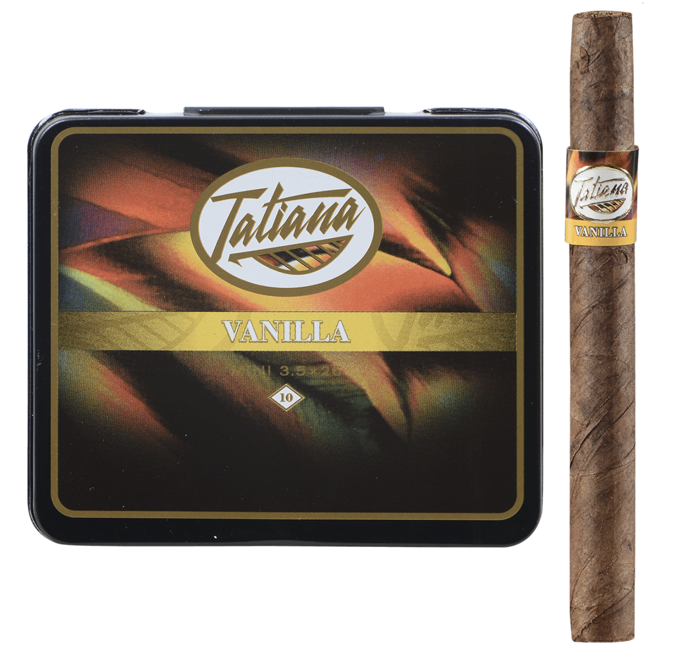 tatiana-mini-vanilla-zigarren-10er-dose-mild-vanille image 1
