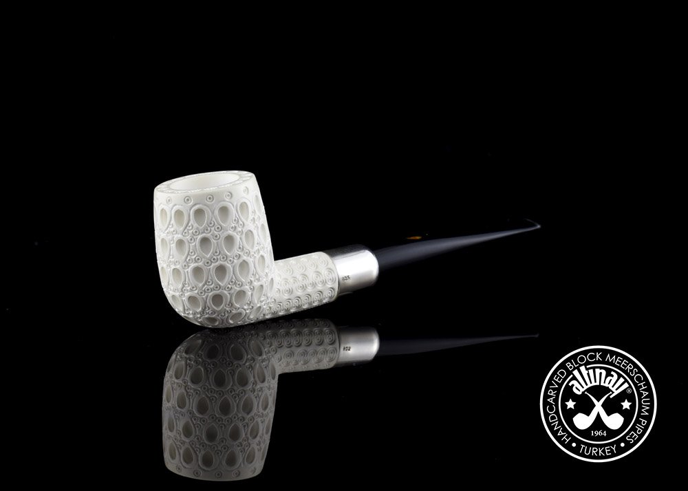 altinay-spigot-army-billard-meerschaumpfeife-silber-tabakpfeife image 2