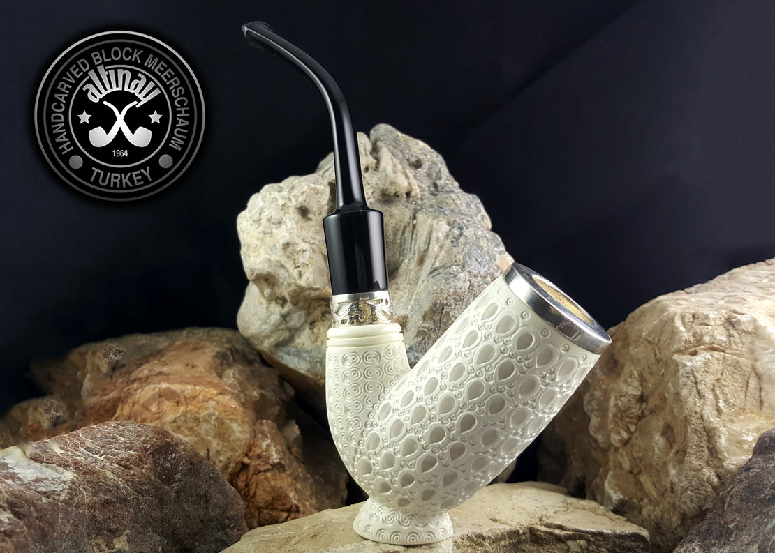 altinay-classic-sitter-chimney-meerschaumpfeife-silber image 2