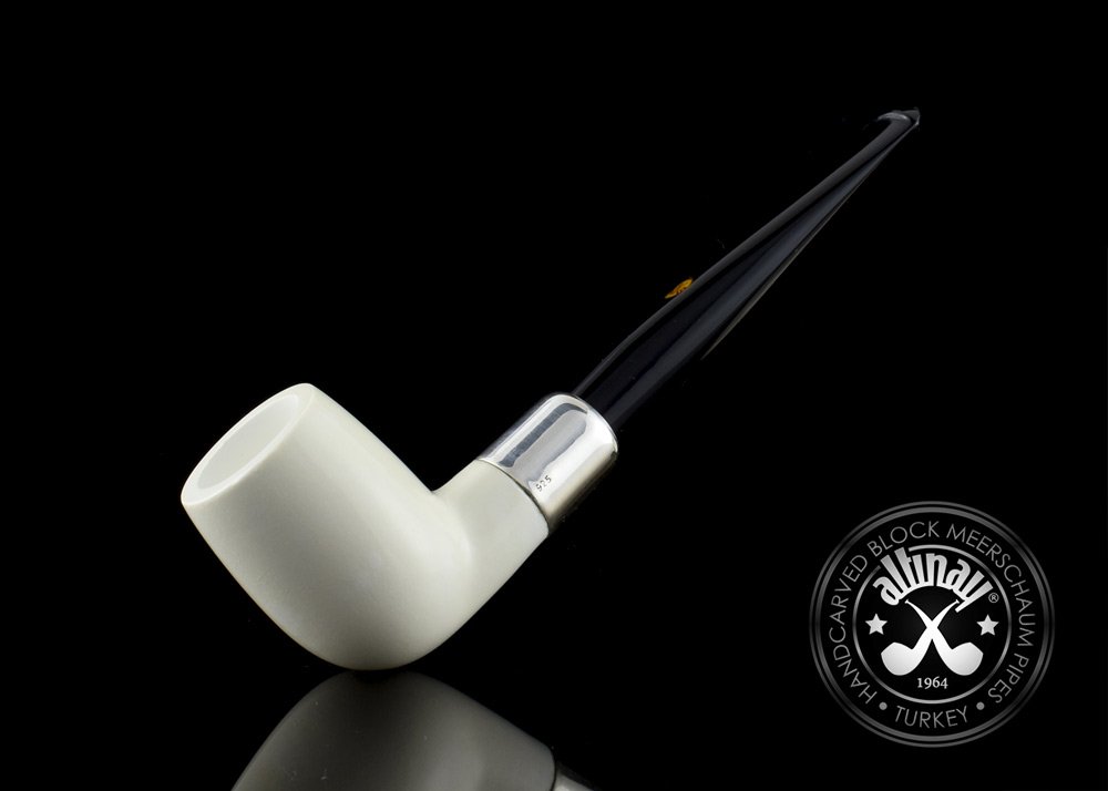 altinay-spigot-army-billiard-meerschaumpfeife-silber-6 image 1