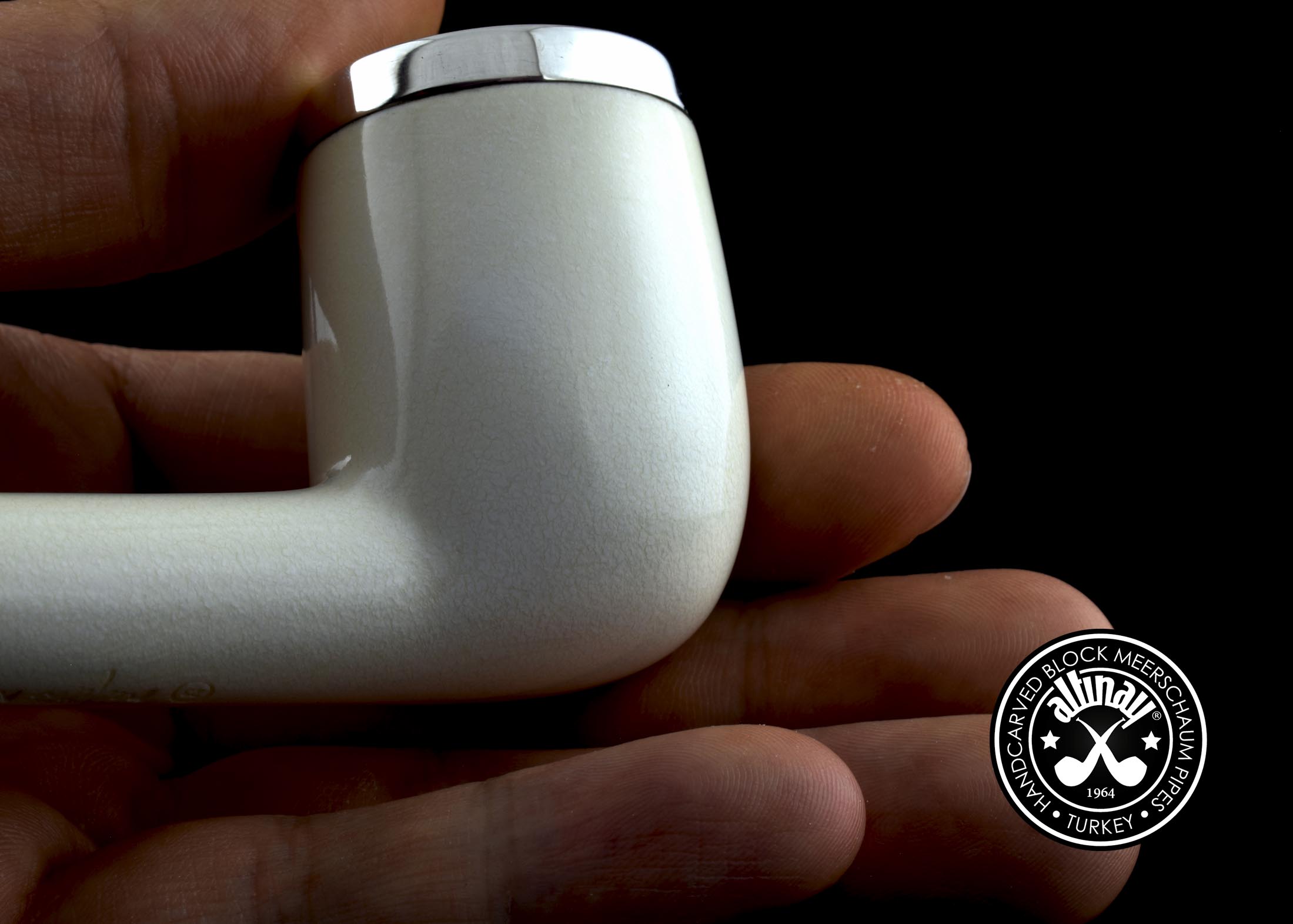 altinay-translucent-top-silver-billiard-meerschaumpfeife image 7