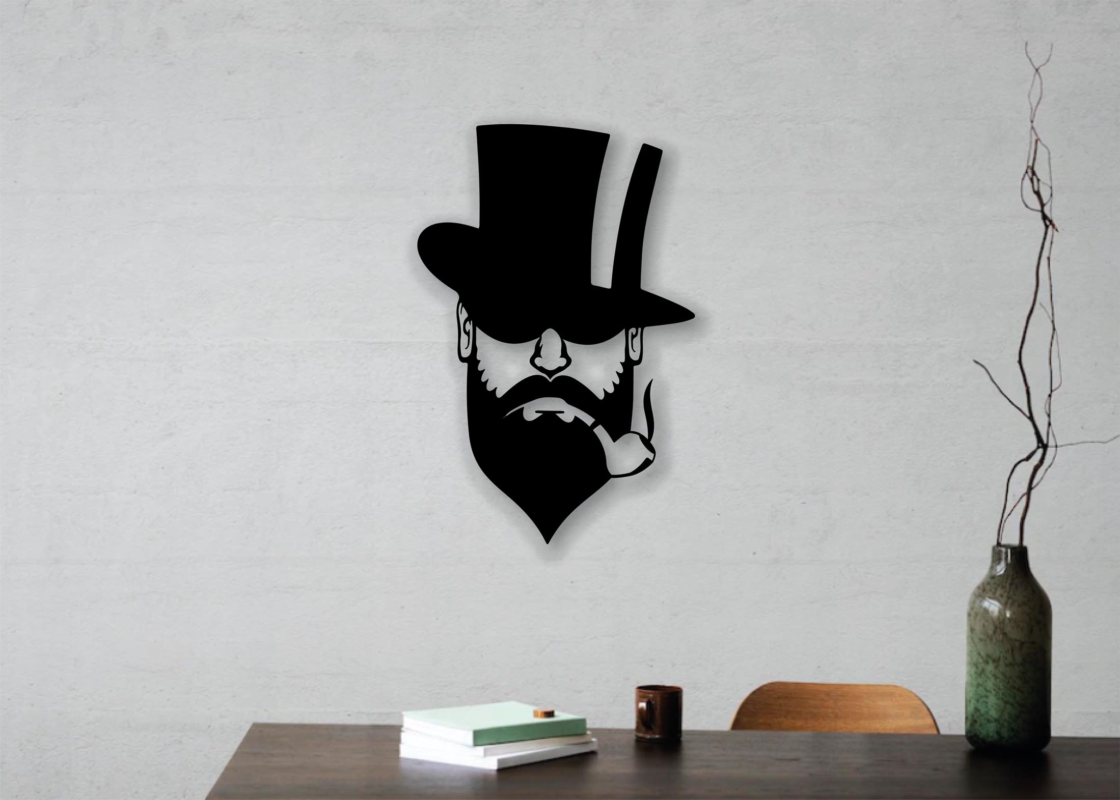 altinay-smoking-man-wanddeko-holz-pfeifen-dekoration image 4