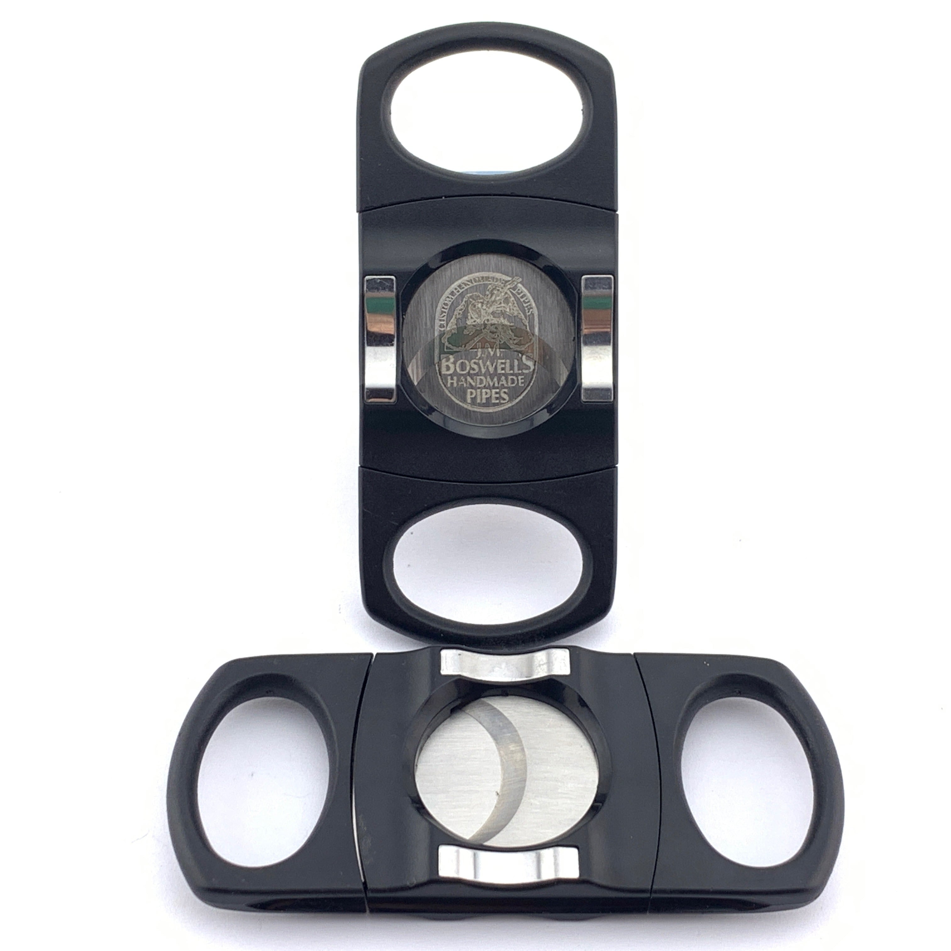 boswell-guillotine-zigarrenschneider-schwarz-edelstahl-mit-ablage image 2