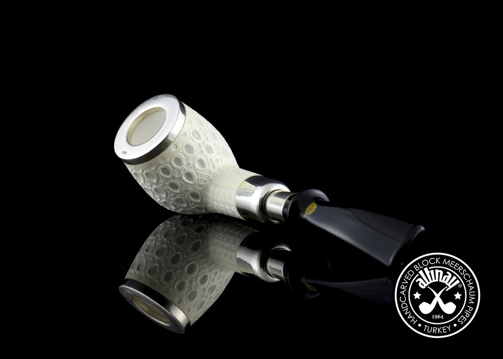 altinay-spigot-army-top-silver-bent-billiard-meerschaumpfeife-silber image 6