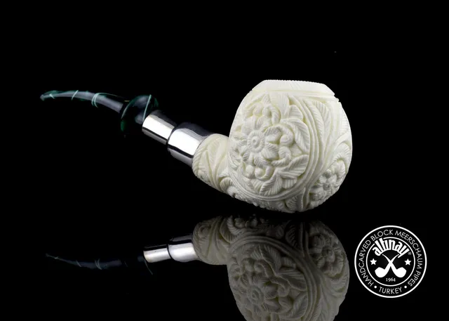 altinay-spigot-ball-meerschaumpfeife-silber-spigot-mundst-ck image 1