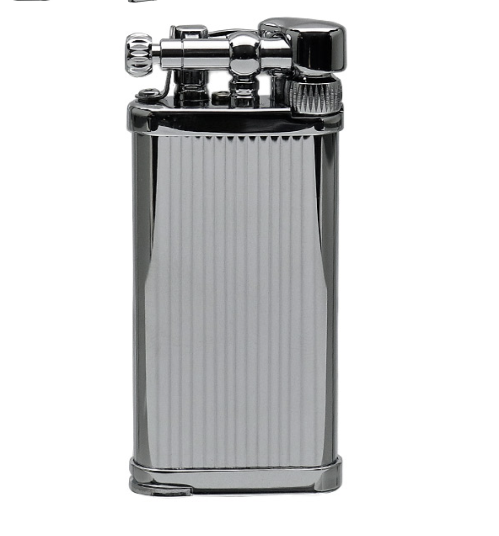 im-corona-old-boy-chrome-stripes-pfeifenfeuerzeug-mit-stopfer image 3