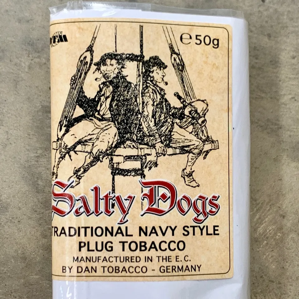 dan-tobacco-salty-dogs-plug-pfeifentabak-50g-rum-virginia image 1