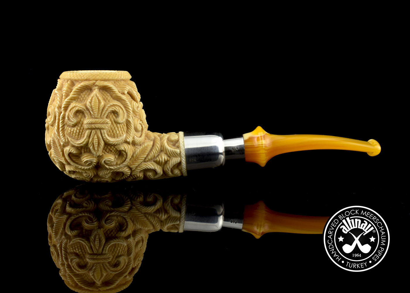 altinay-spigot-apple-meerschaumpfeife-silber-spigot image 2