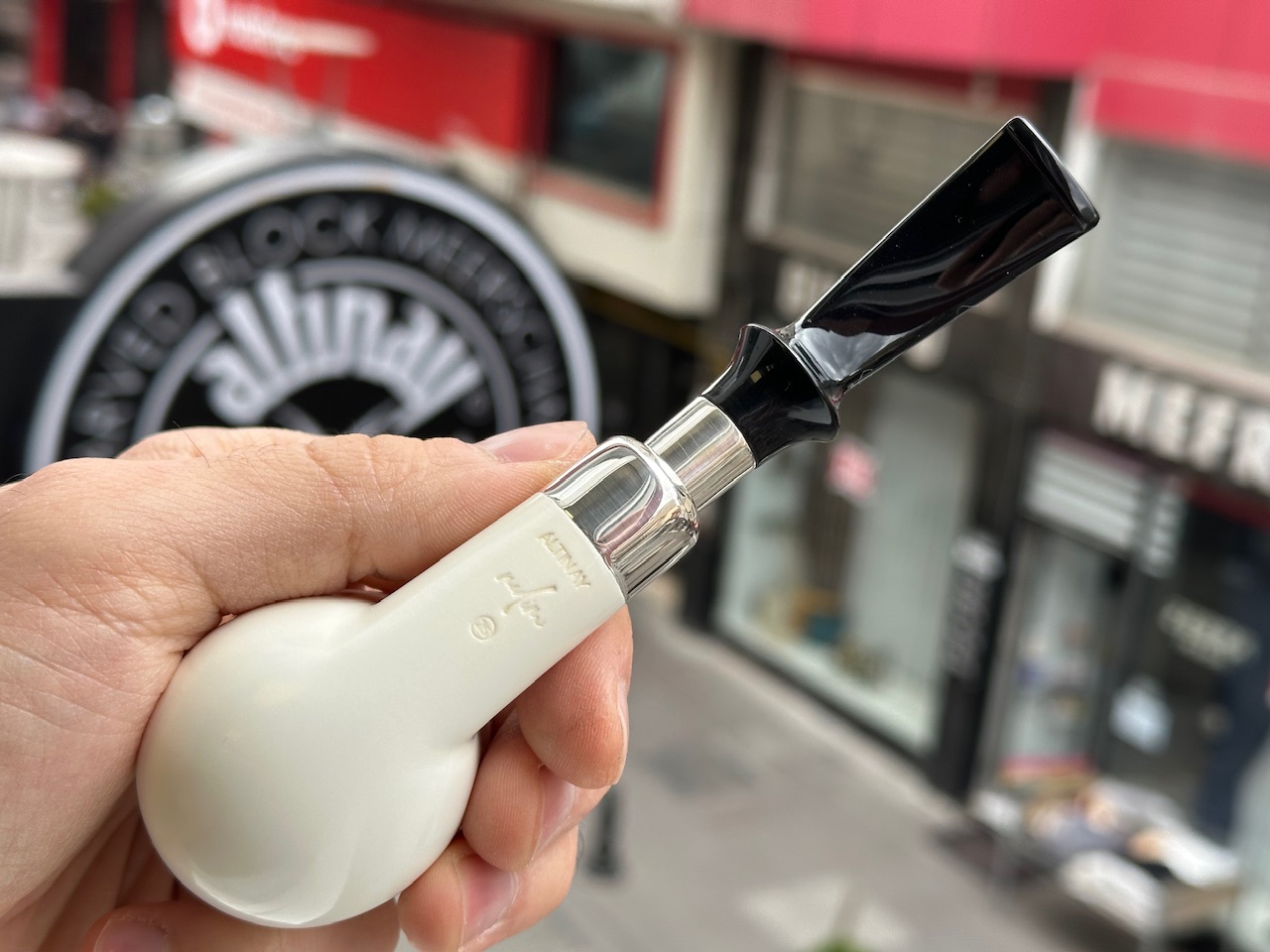 altinay-spigot-bent-billiard-pfeife-silber-spigot-meerschaum image 5