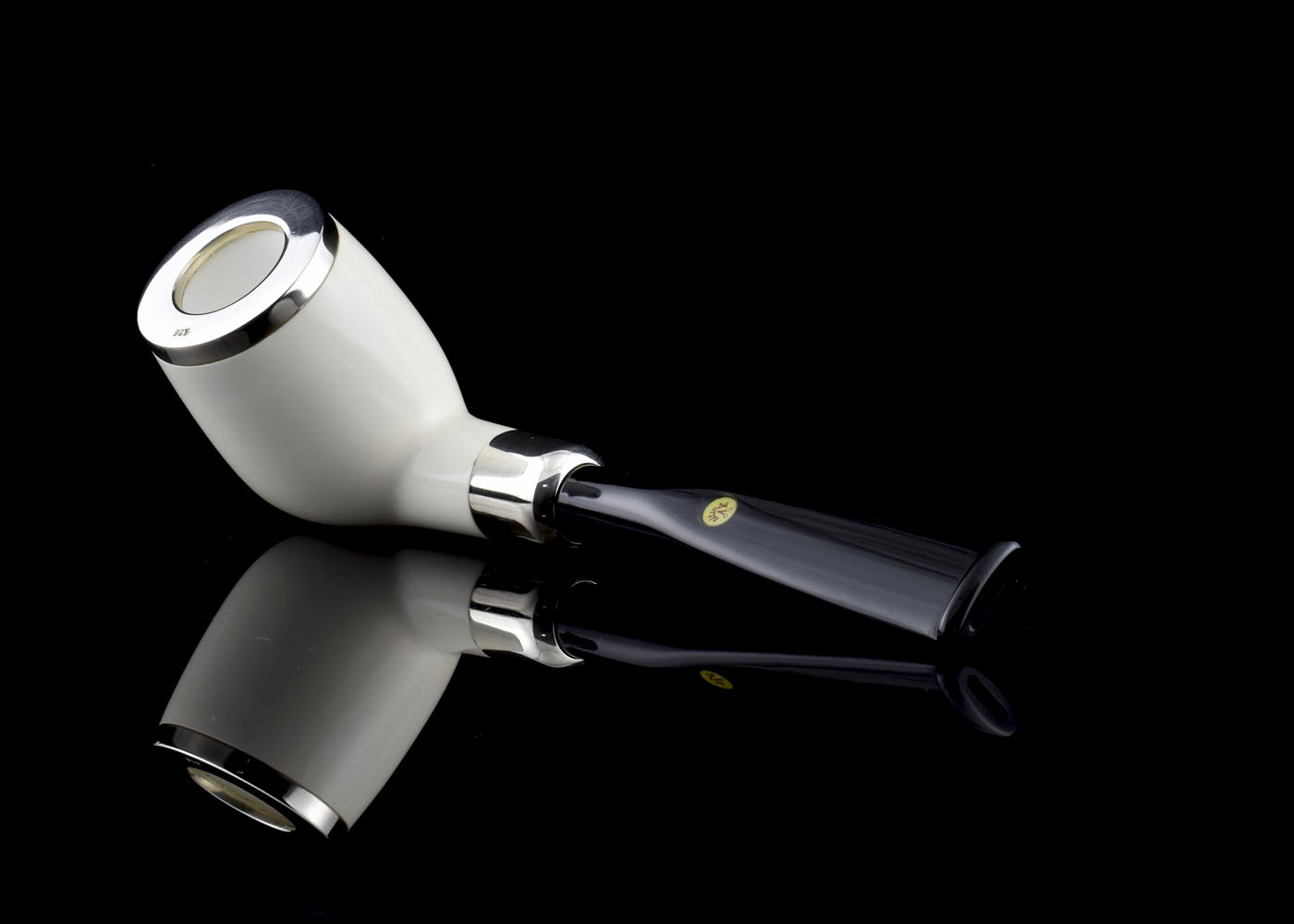 altinay-army-billiard-meerschaumpfeife-silber-blockmeerschaum image 1