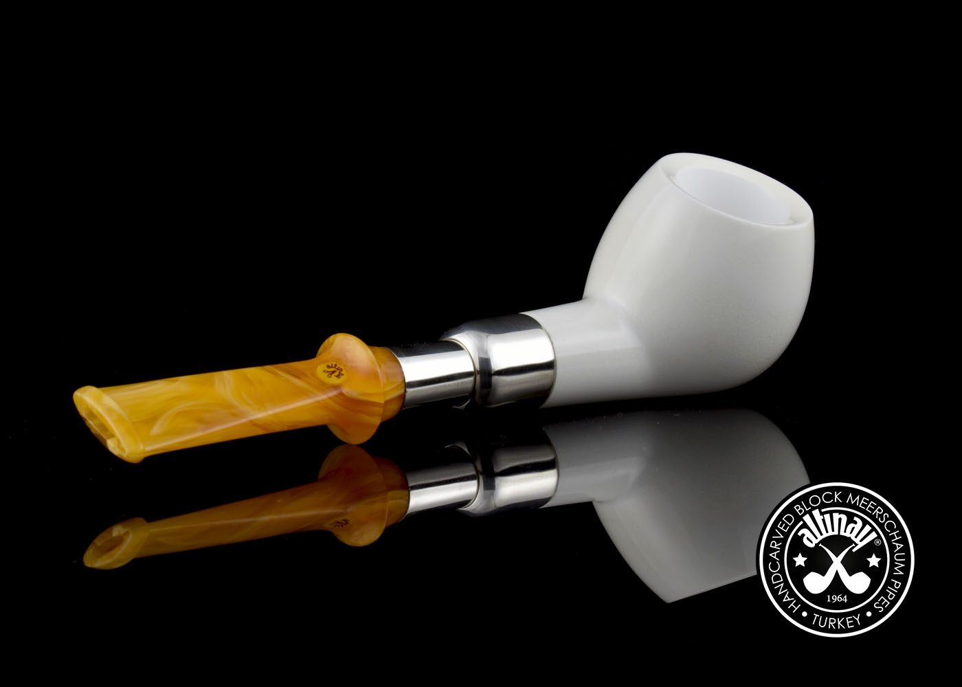 altinay-spigot-prince-meerschaumpfeife-silber image 4