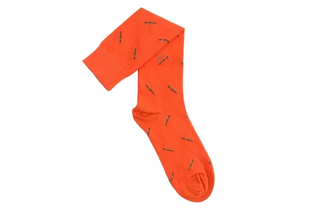 casdagli-smoking-socks-kniestr-mpfe-orange-over-the-calf image 1