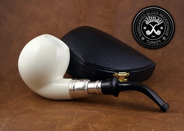 altinay-spigot-danske-meerschaumpfeife-silber image 1