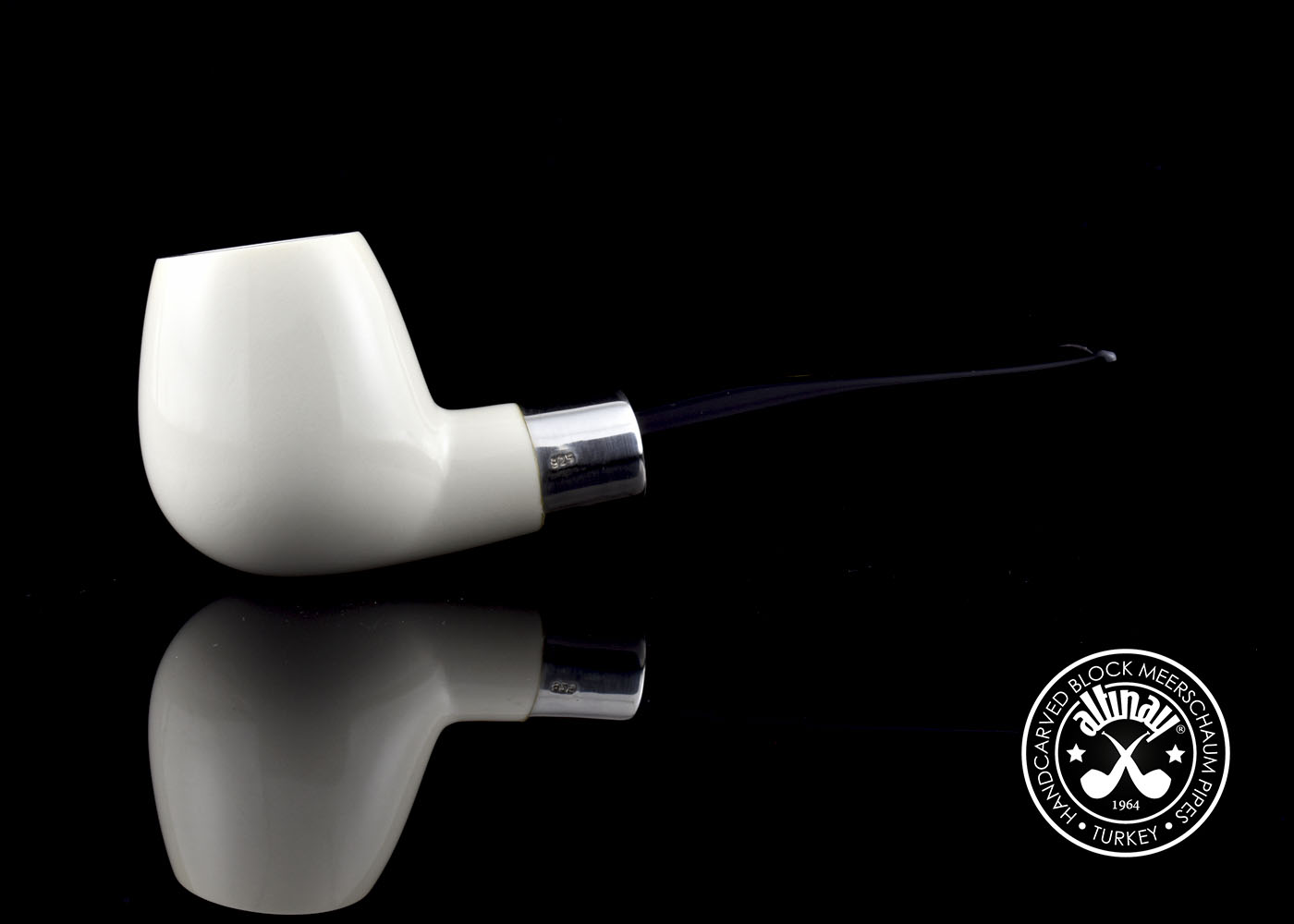 altinay-apple-silber-army-meerschaumpfeife-apfelform image 2
