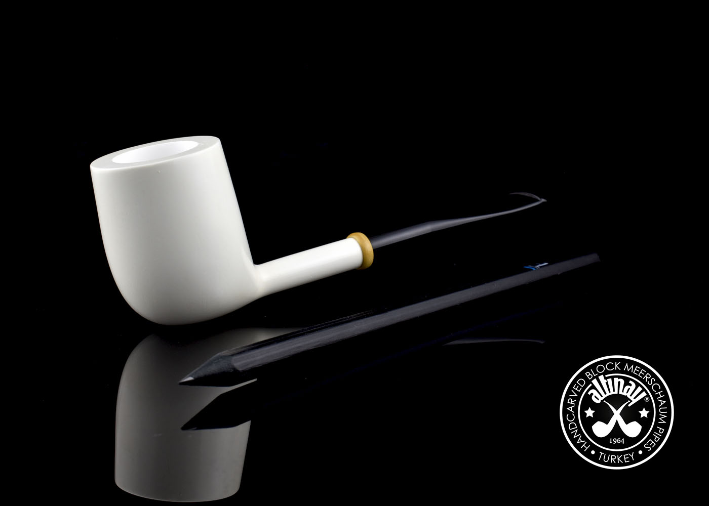 altinay-carbon-billiard-meerschaumpfeife-carbon-inlay image 1