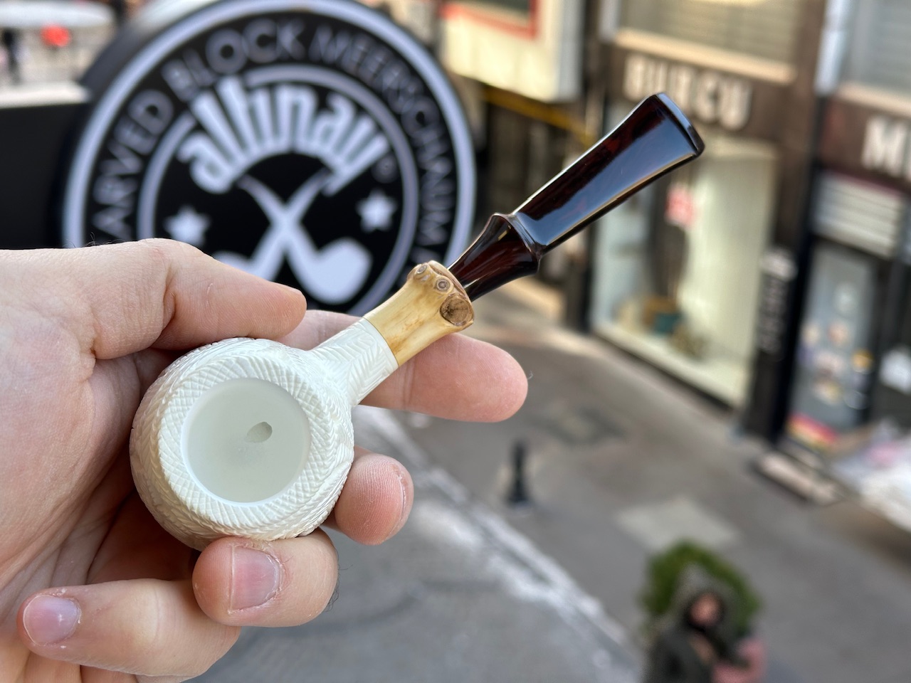 altinay-bamboo-apple-meerschaumpfeife-handcut-mundst-ck image 4