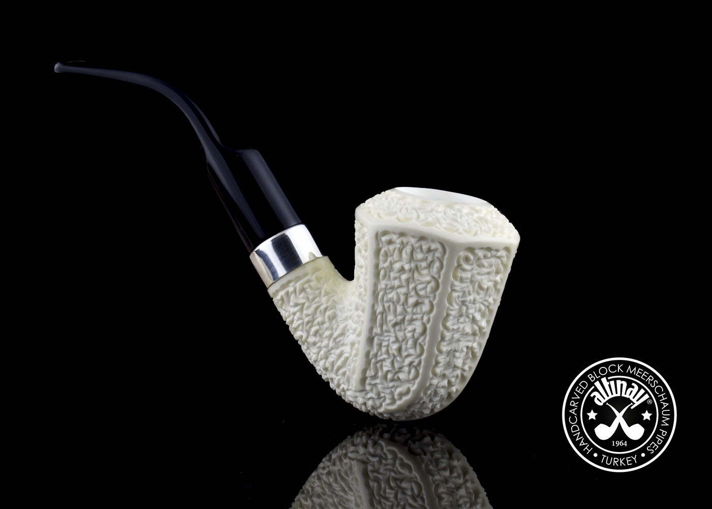 altinay-classic-panel-meerschaumpfeife-mit-silberring image 3