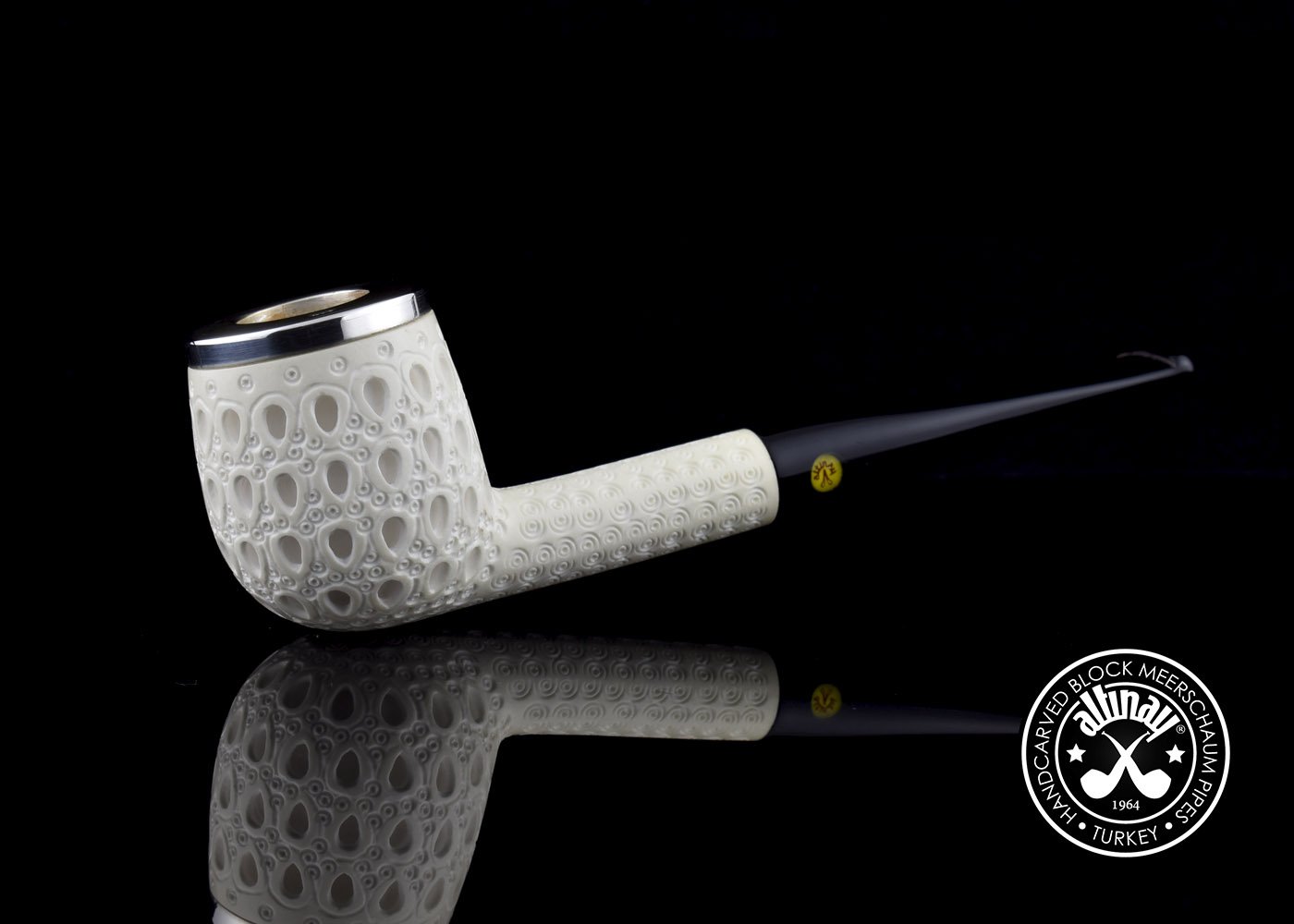 altinay-classic-top-silver-billard-meerschaumpfeife-glatt image 1