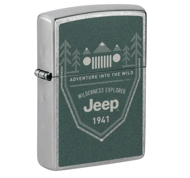 zippo-jeep-street-chrome-benzinfeuerzeug-winddicht-geschenkbox image 1