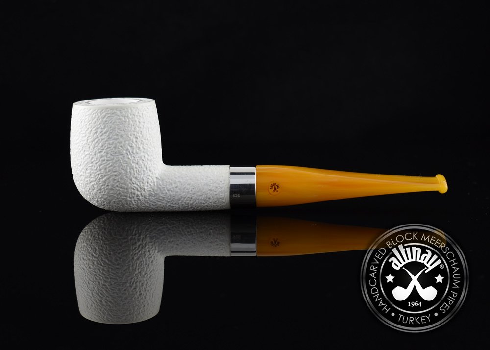 altinay-billiard-meerschaumpfeife-silberring-glatt image 3