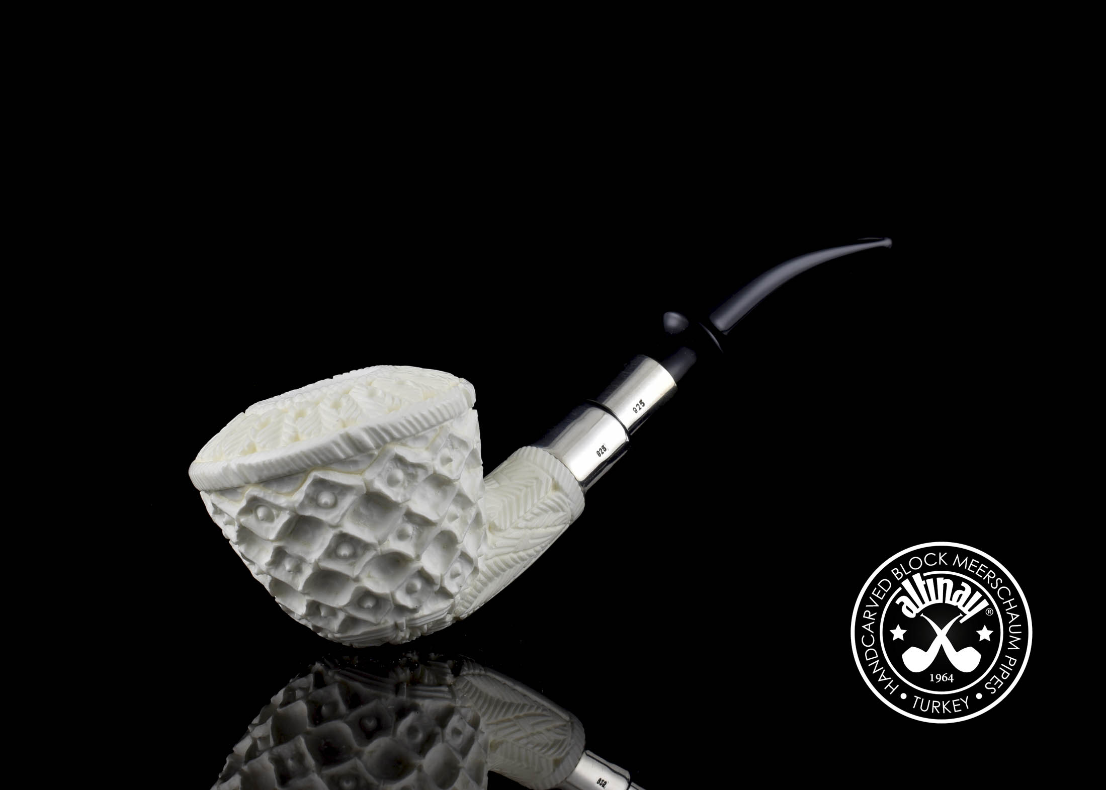 altinay-spigot-dublin-52218-meerschaumpfeife-silber image 3