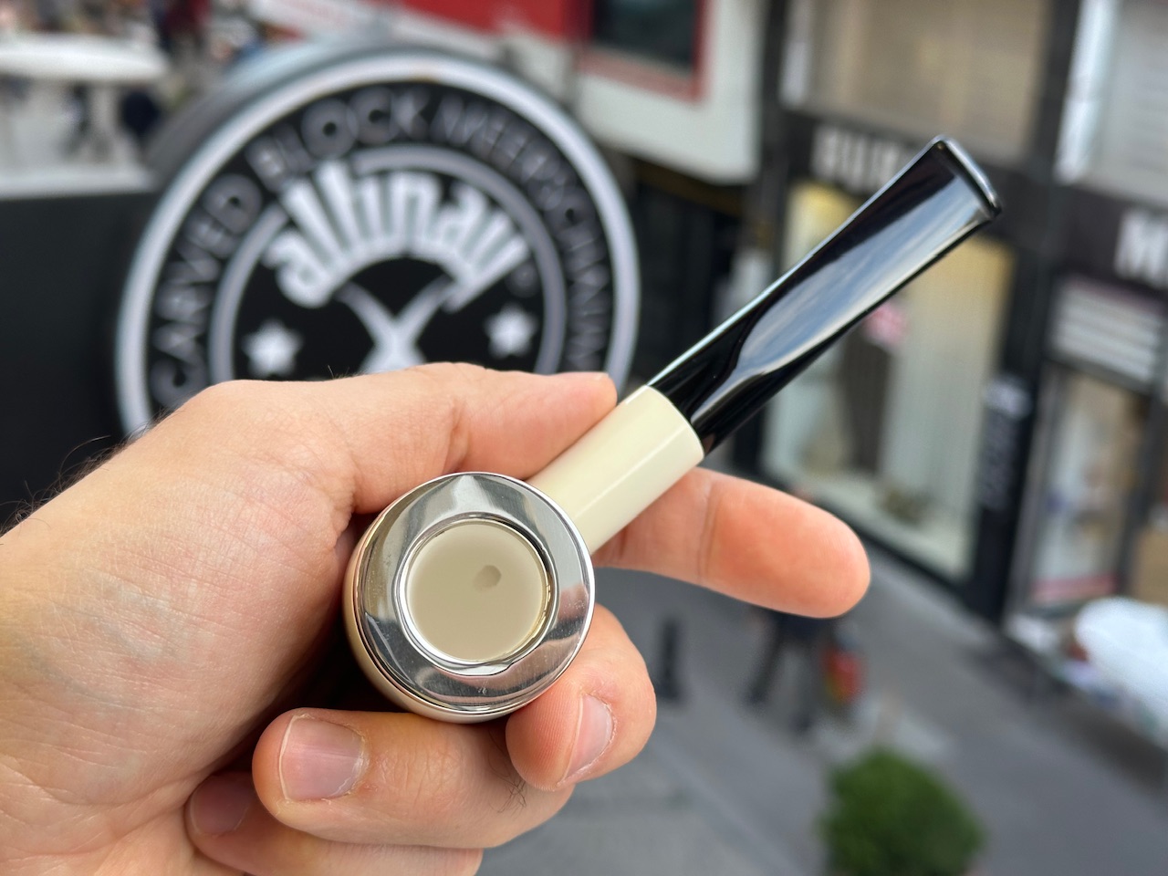 altinay-classic-billiard-meerschaumpfeife-silberkappe image 5