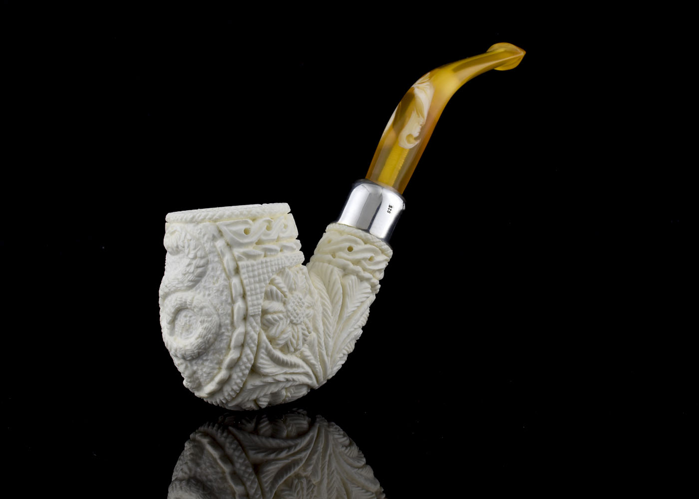 altinay-spigot-billiard-silver-army-meerschaumpfeife-schlange image 2