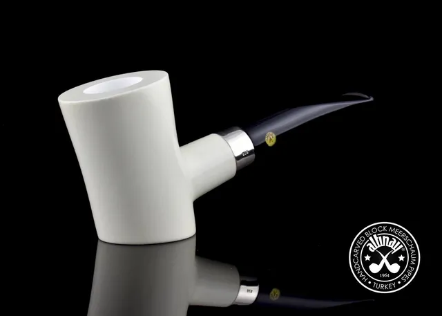 altinay-classic-meerschaumpfeife-poker-silberband image 1