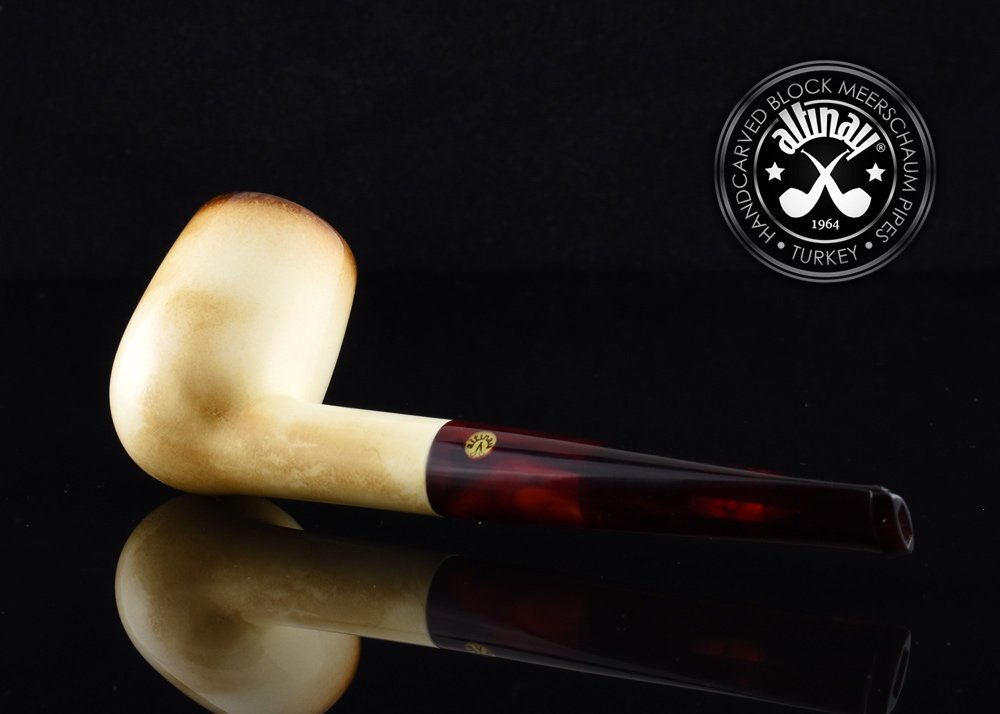 altinay-calcined-billiard-meerschaumpfeife-silbereinlage image 6