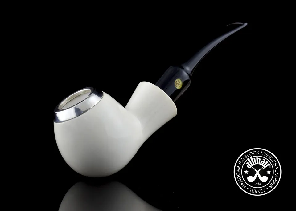 altinay-classic-top-silver-brandy-meerschaumpfeife-silberring image 1