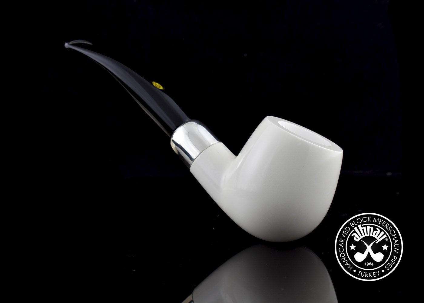 altinay-spigot-army-bent-silver-army-meerschaumpfeife-gebogen image 3