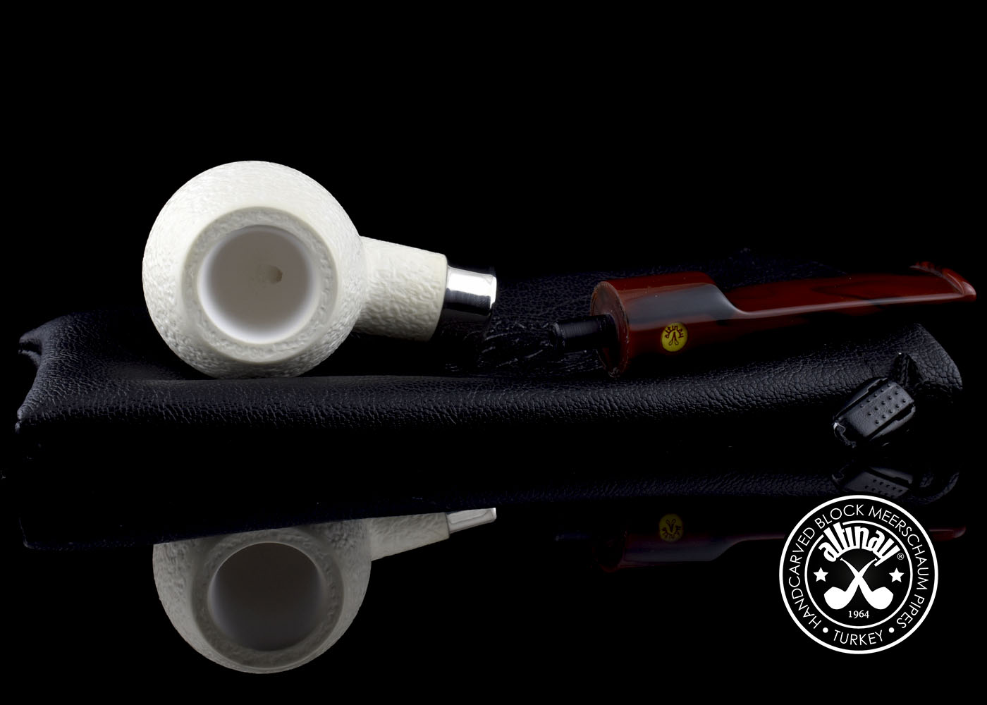 altinay-classic-apple-meerschaumpfeife-mit-silberband-blockmeerschaum image 5