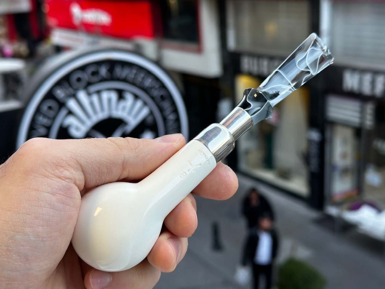 altinay-spigot-billiard-meerschaumpfeife-silber-5 image 5