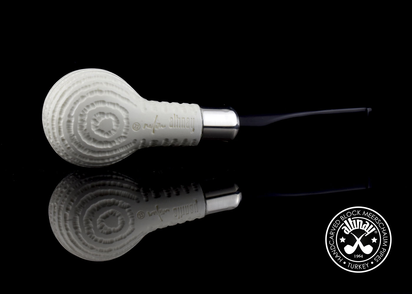 altinay-spigot-army-apple-pfeife-silber-army-meerschaum image 6