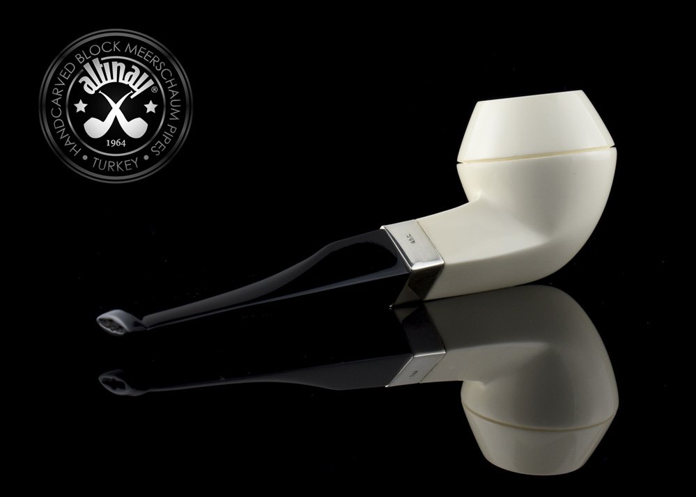 altinay-classic-bulldog-meerschaumpfeife-mit-silberband image 1