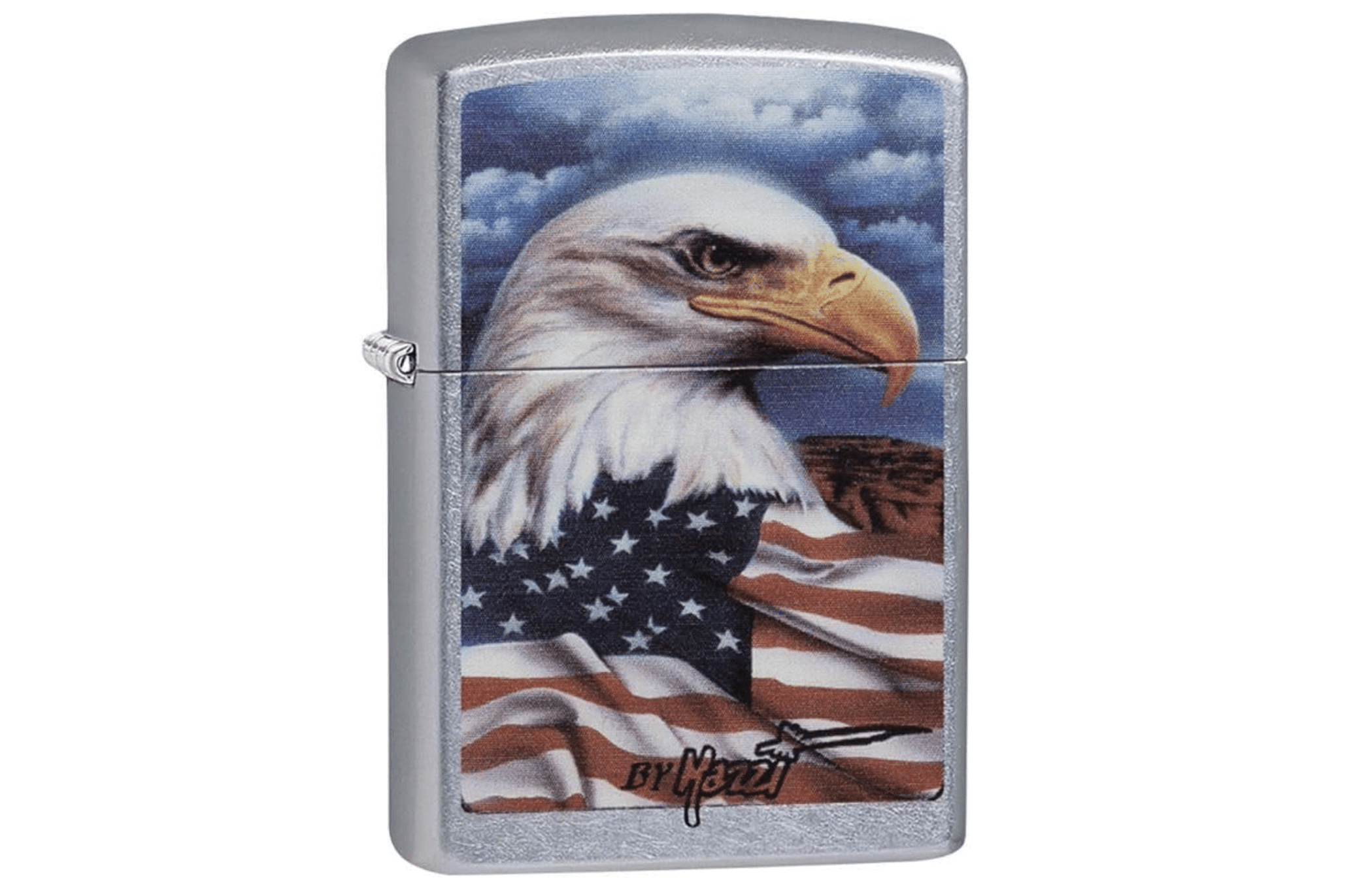 zippo-eagle-benzinfeuerzeug-sturmfeuerzeug-metall image 1