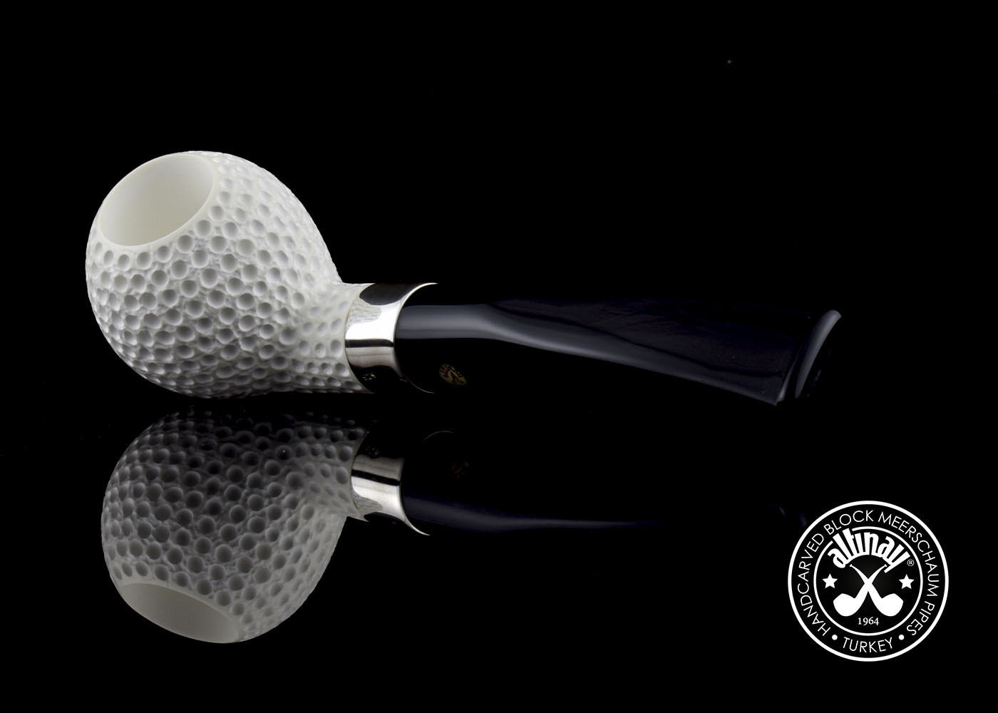 altinay-classic-golf-meerschaumpfeife-silberband image 4