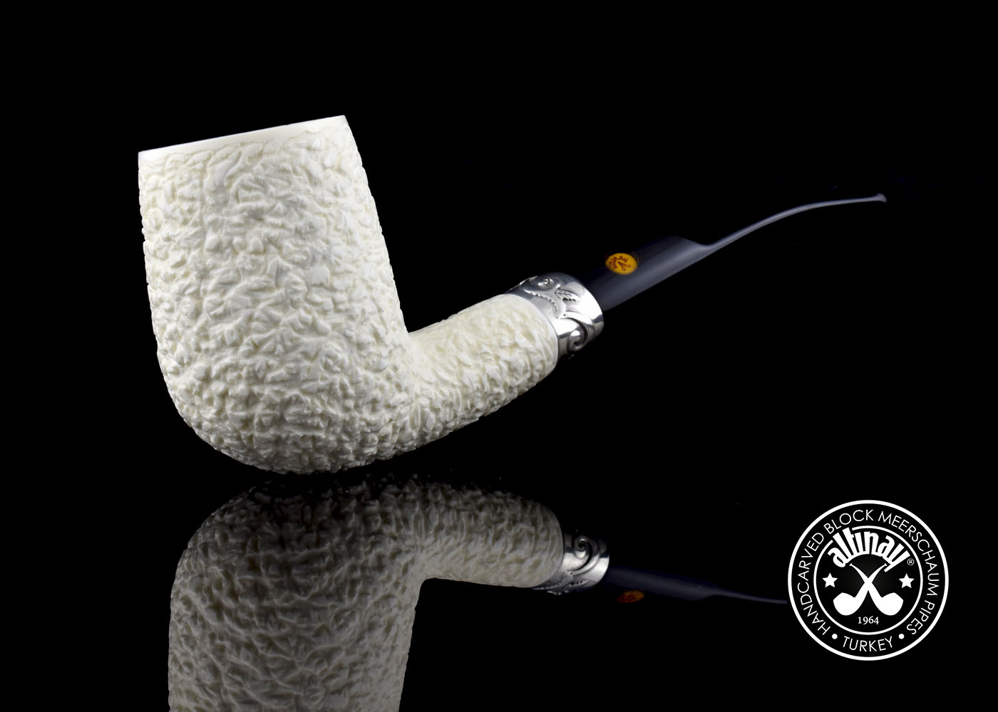altinay-classic-billiard-meerschaumpfeife-silberband image 2